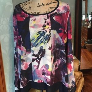 Floral tunic two layers